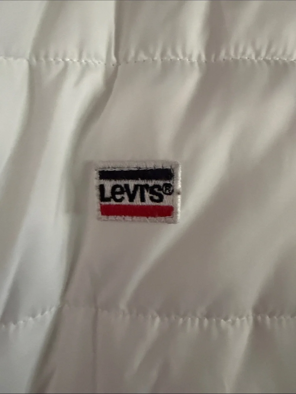 Levi's White Jacket with Navy Trim